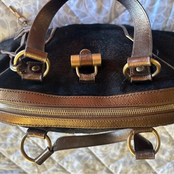 YSL Downtown Pony Hair Bag - Picture 11 of 16